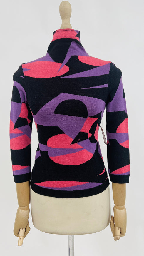 Longsleeve vitnage geometrica