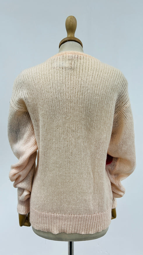 Maglione a fiori in lana