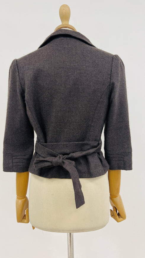 Giacca cropped sfiancata