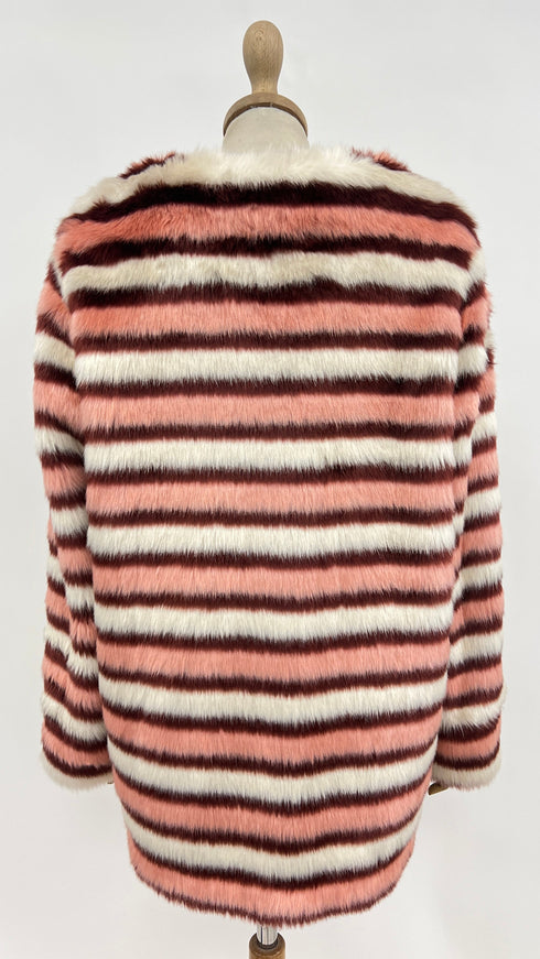 Ecopelliccia a righe