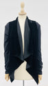 Cardigan velluto nero