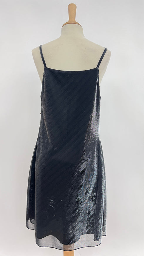 Abito corto argentato