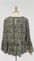 Blusa animalier effetto velluto