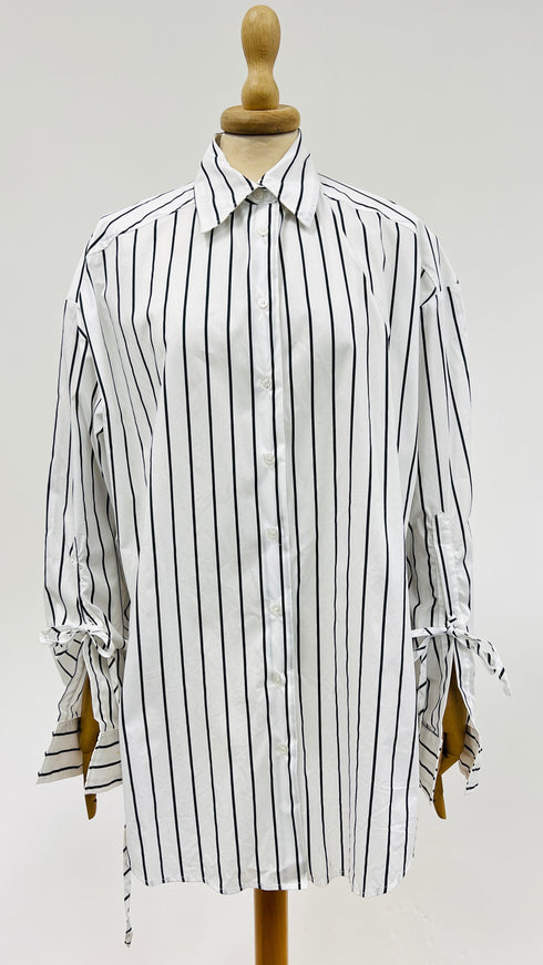 Camicia in popeline a righe