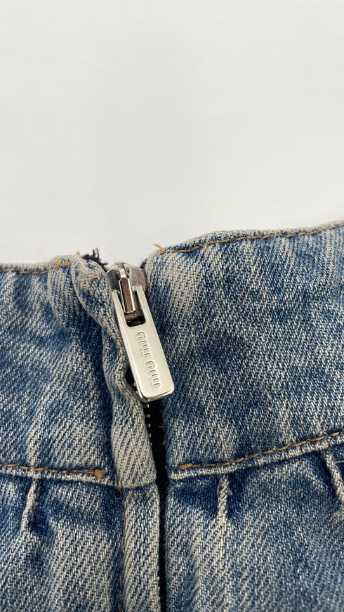 Gonna lunga in denim