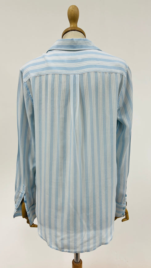 Camicia in seta a righe