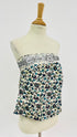 Top ricamo strass e paillettes