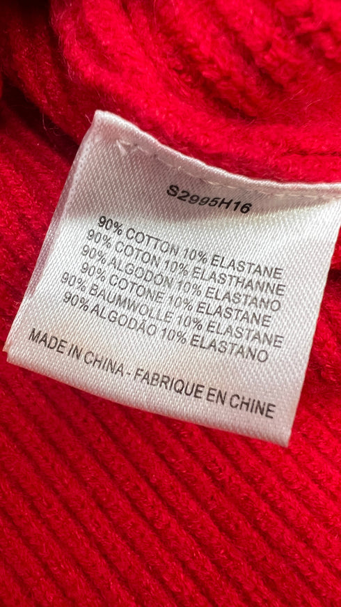 Poncho collo alto e frange