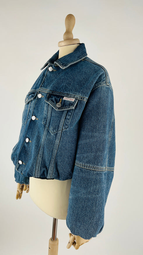 Giacca in jeans con cartellino