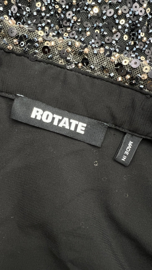 Camicia con paillettes e perline