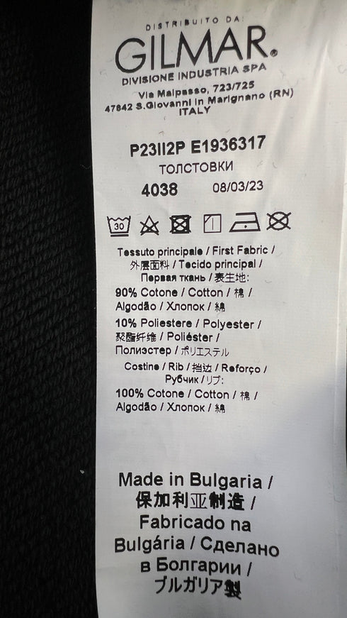 Felpa logo con cartellino