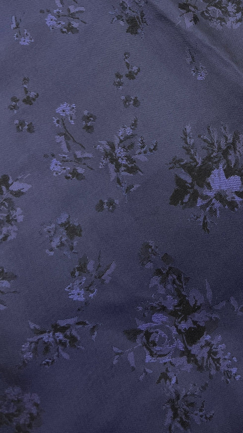 Abito corto blu a fiori