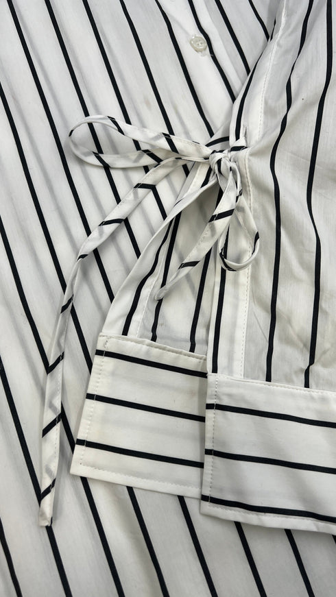 Camicia in popeline a righe