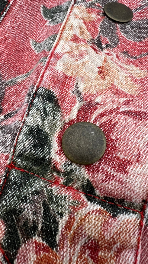 Abito in denim stampato