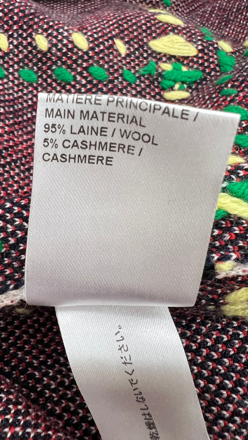 Poncho tartan con frange