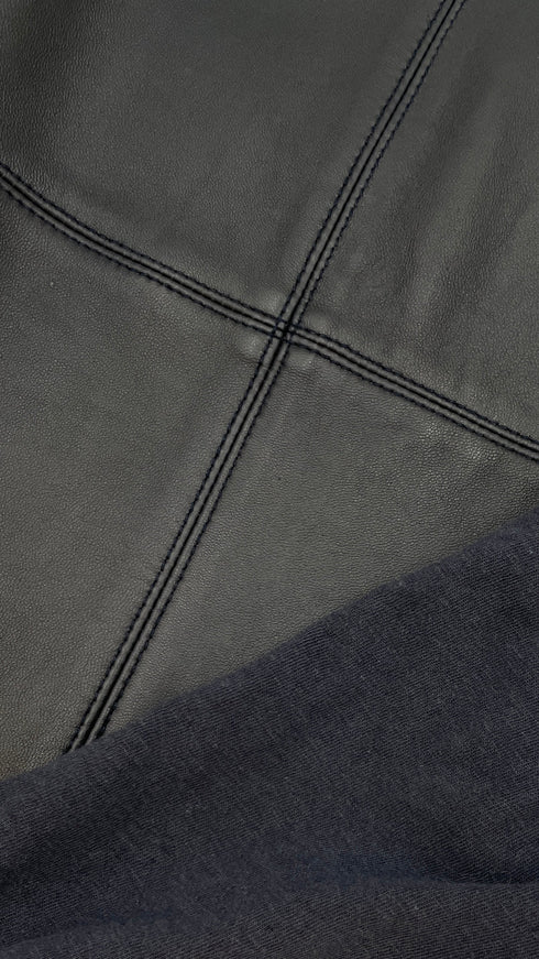 Smanicato pelle e tessuto