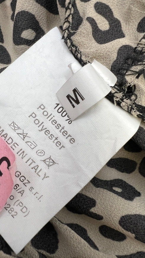 Blusa animalier effetto velluto