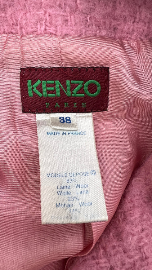 Giacca corta in bouclé rosa