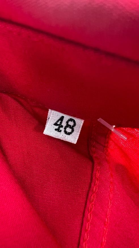 Camicia rossa con taschino