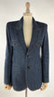 Blazer monopetto denim