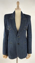 Blazer monopetto denim