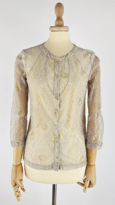Top in pizzo lurex