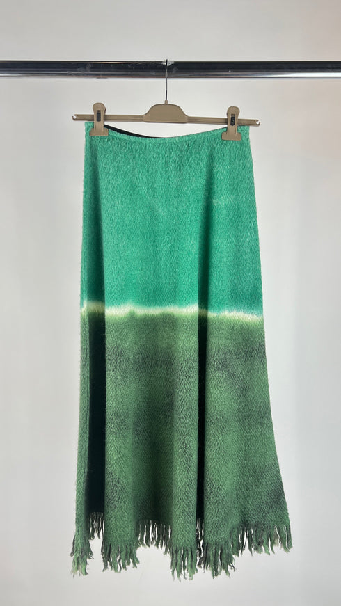 Gonna sfumata con frange