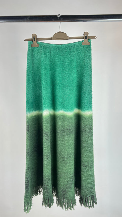 Gonna sfumata con frange