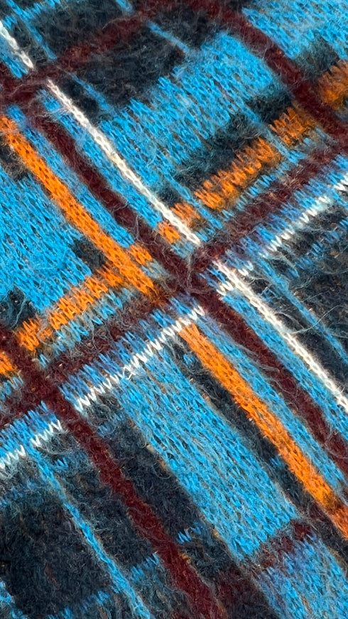 Maglia cropped tartan