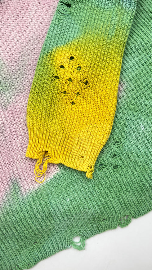 Maglia distressed degradè