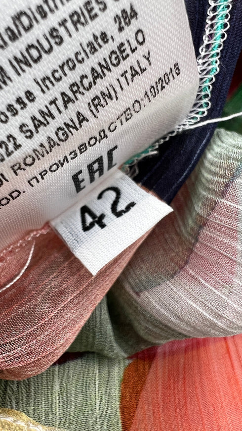 Camicia stampa mosaico multicolor