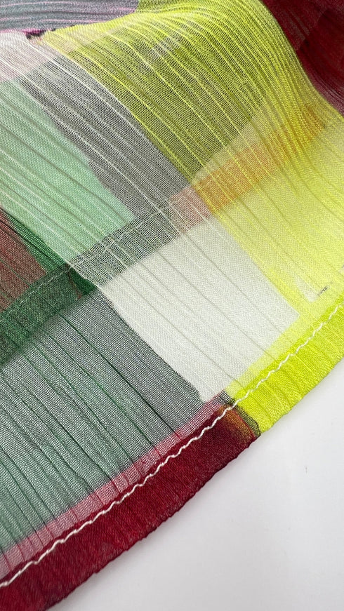 Camicia stampa mosaico multicolor