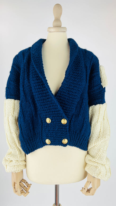 Cardigan corto doppio petto