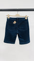 Shorts denim ricamo flora