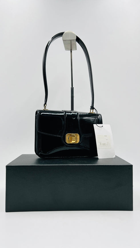 Borsa "Josephine" in vernice nera
