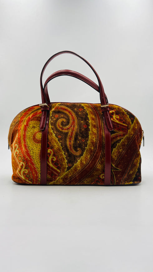 Borsa velluto fantasia