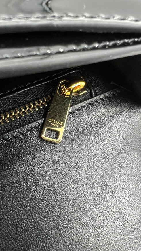 Borsa "Josephine" in vernice nera