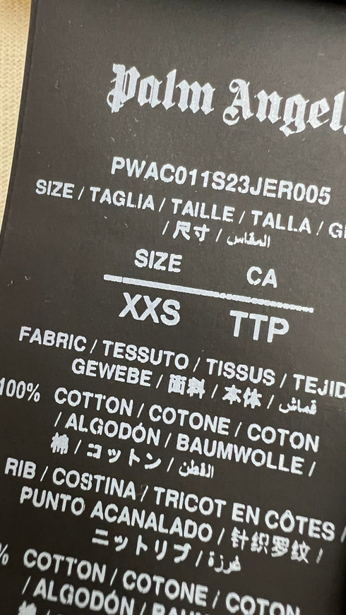 Smanicato cropped cotone