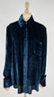 Camicia blu a costine