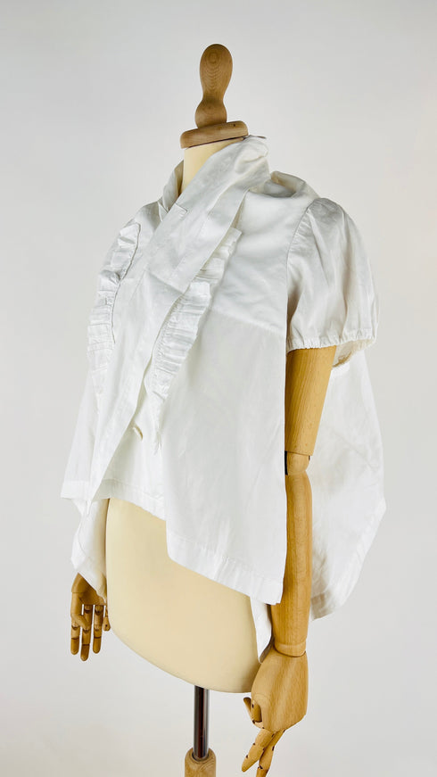 Camicia asimmetrica bianca