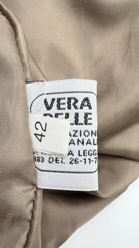 Giacca in pelle floreale