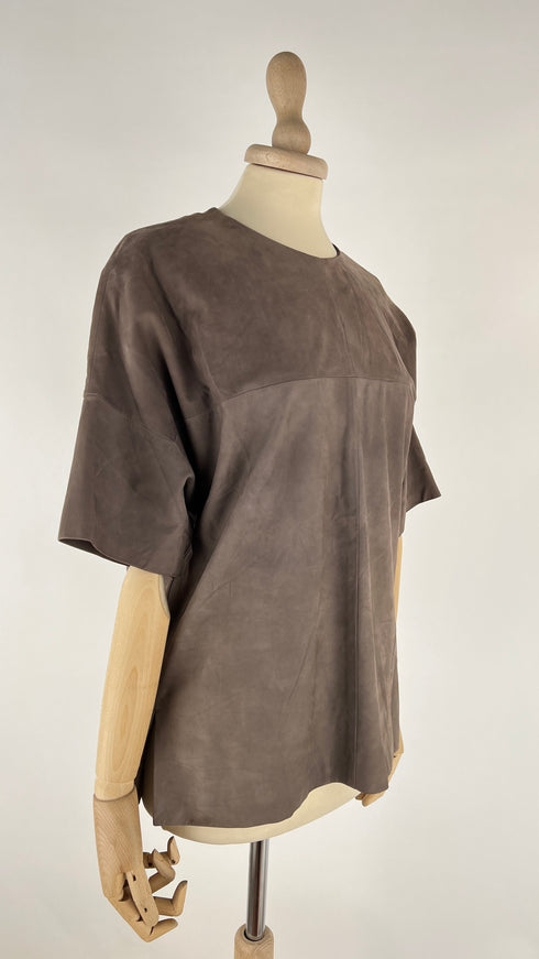 Top in suede