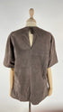 Top in suede