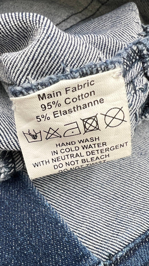 Shorts denim ricamo flora