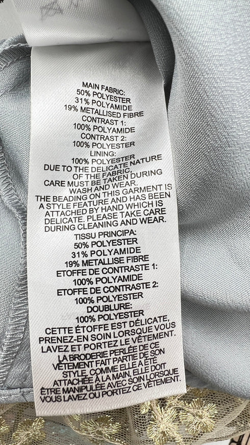 Abito midi fiori ricamati