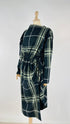 Abito midi tartan