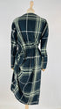 Abito midi tartan