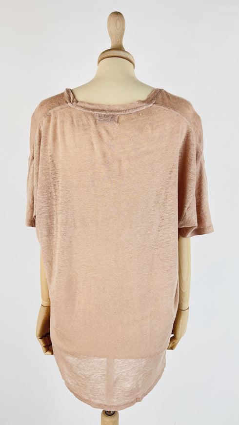T-shirt oversized in lino