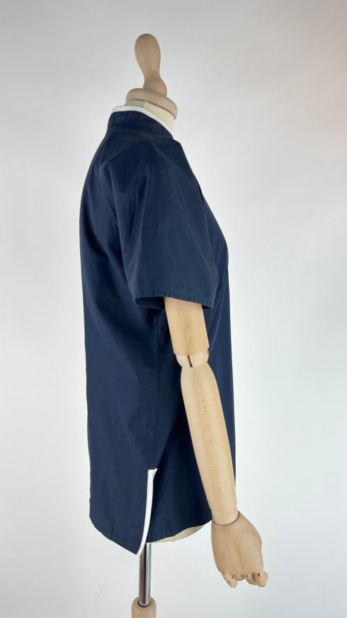 Camicia blu in cotone