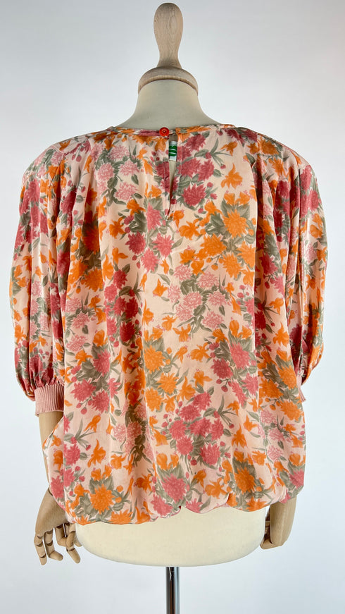 Top a fiori vintage